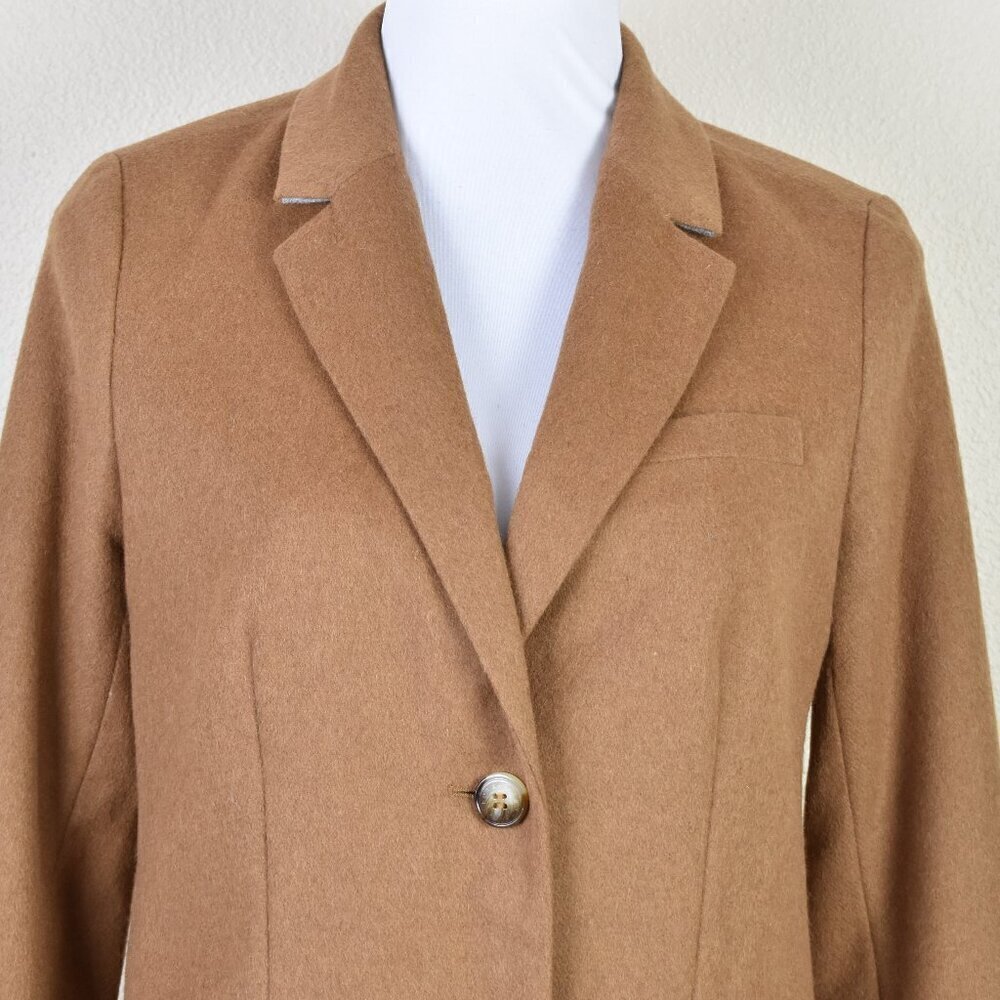 Talbots Camel Brown Brushed Italian Wool Blazer - 4p - Picture 2 of 13